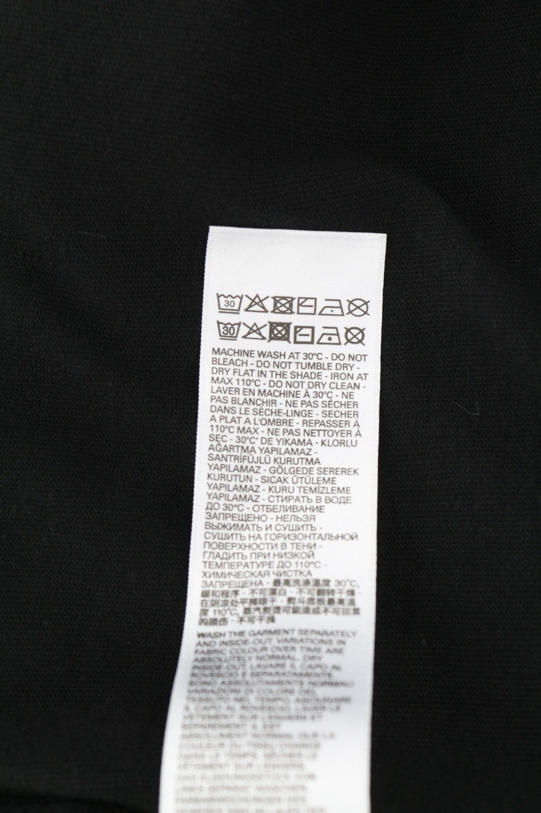 DIESEL T-Just-LS-C3 Men's Sweatshirt M Black Crew Pullover Logo Long Sleeve