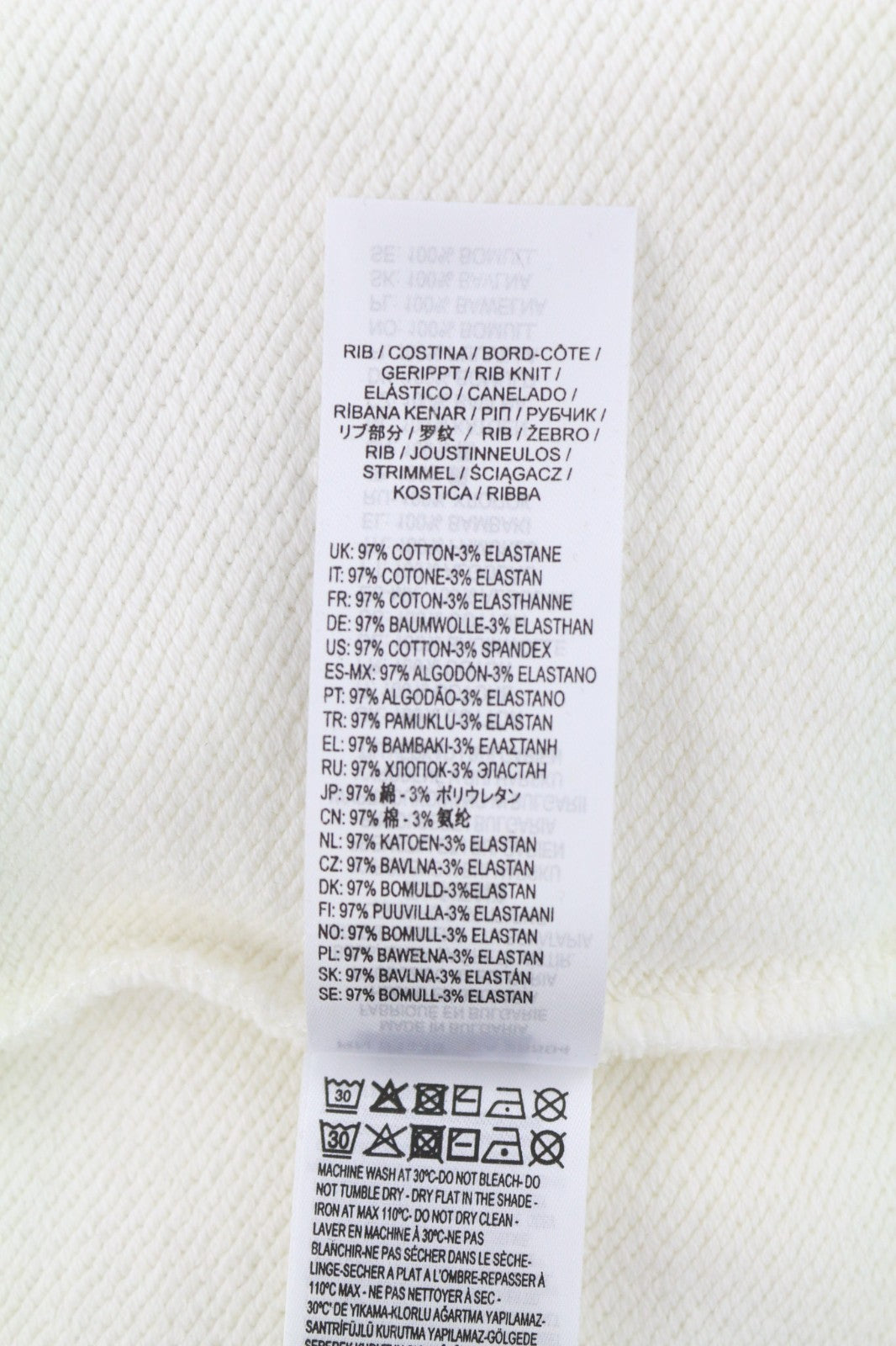 DIESEL S-Saint-Division Men's Sweatshirt M White Half Zip Pullover Front RRP299