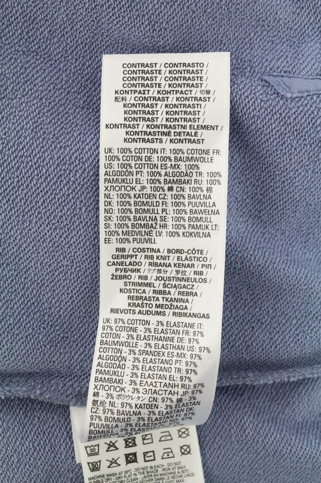 DIESEL S-Girlan-Hood Men's Hoodie L Blue Pullover Hooded Kangaroo Pocket Logo