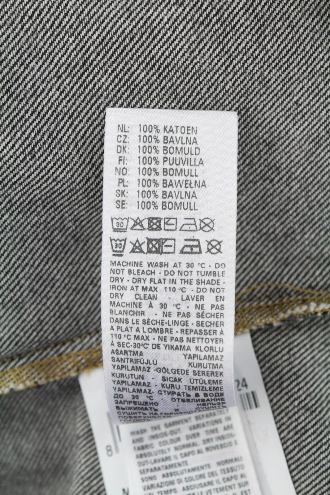 DIESEL De-Rin-F Women's Shirt S Dark Denim Western Snap Spread Neck Buttons