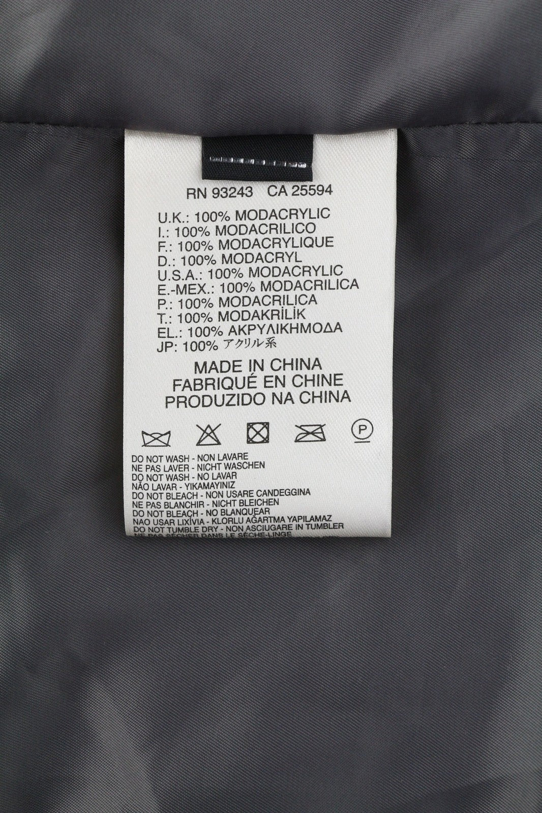 DIESEL L-Angus-A Women's Waistcoat L Faux Fur Fluffy Stripe Lined Black White