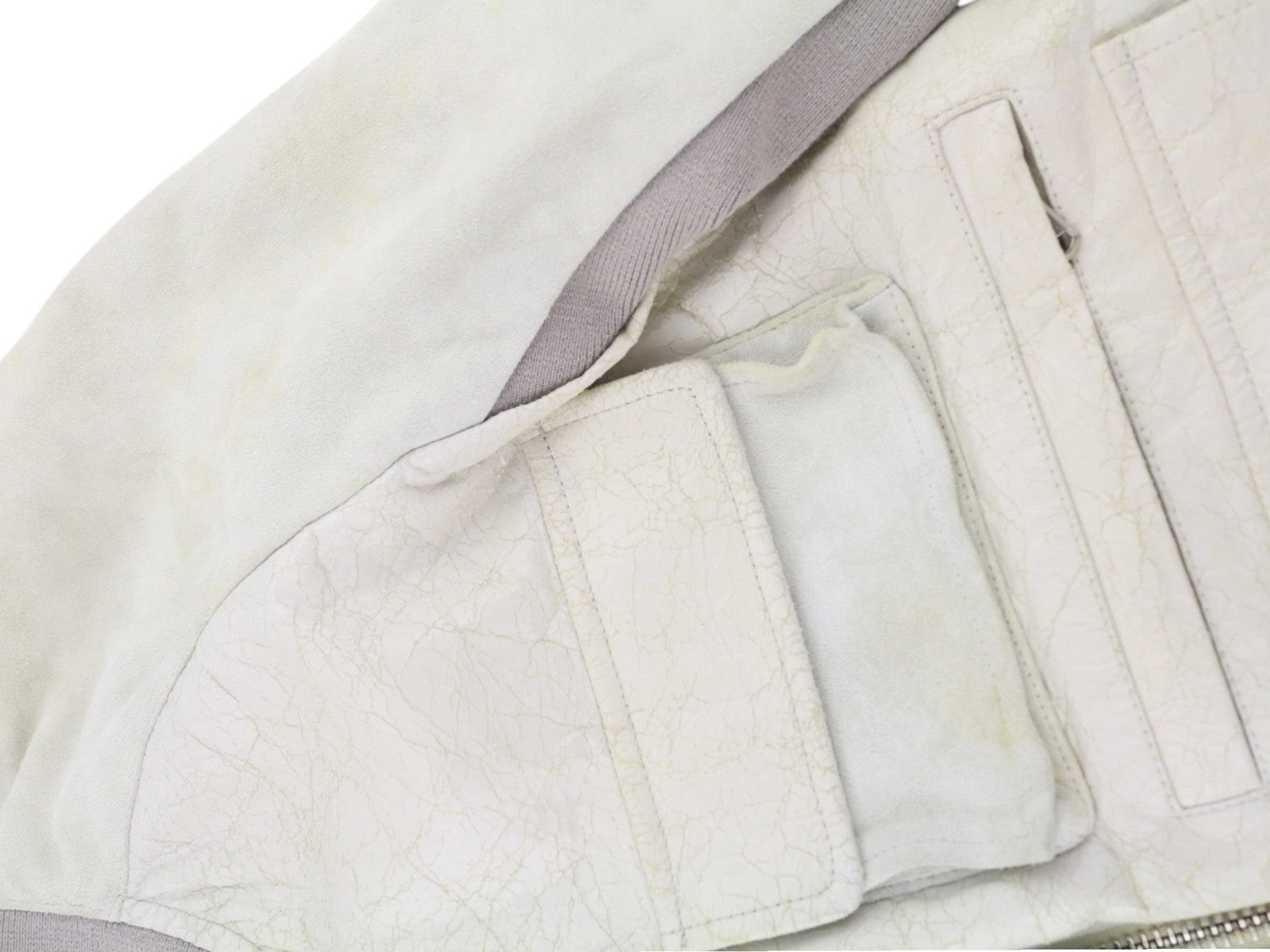 DIESEL BLACK GOLD L-Cerite Women's Jacket 42 Goatskin Leather Aged Look Bomber