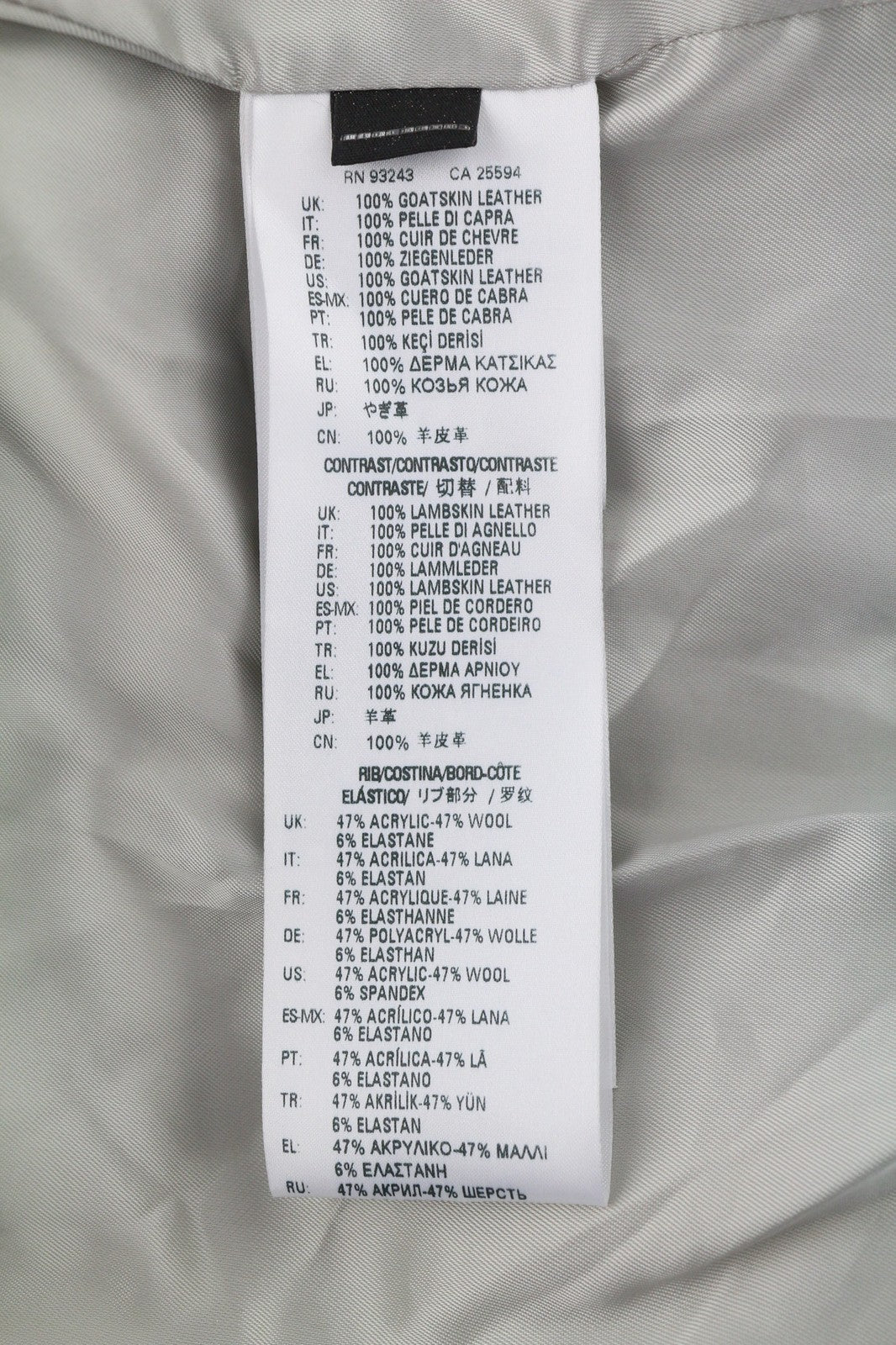 DIESEL BLACK GOLD L-Cerite Women's Jacket 42 Goatskin Leather Aged Look Bomber