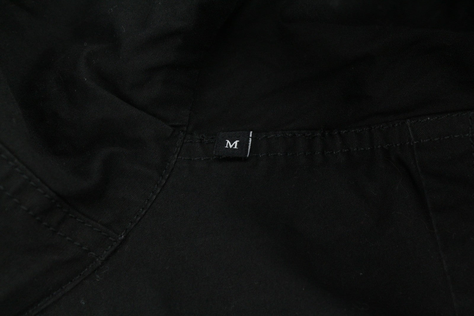 DIESEL W-Miles Men's Jacket M Black Hooded Parka Zip Lightweight Unlined RRP475