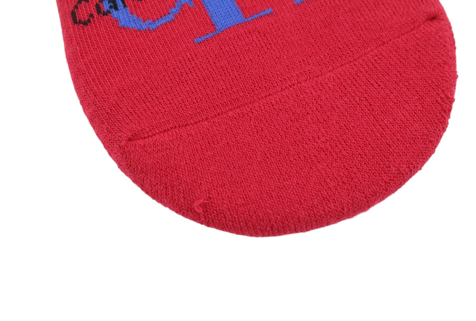 CALVIN KLEIN Sneaker Liner Men Socks EU40/46 Red Non-Slip Heel Logo Knit Unisex