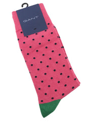 GANT Pack Contrast Dot Men Socks OS Rapture Rose Tight-Knit Stretch Unisex