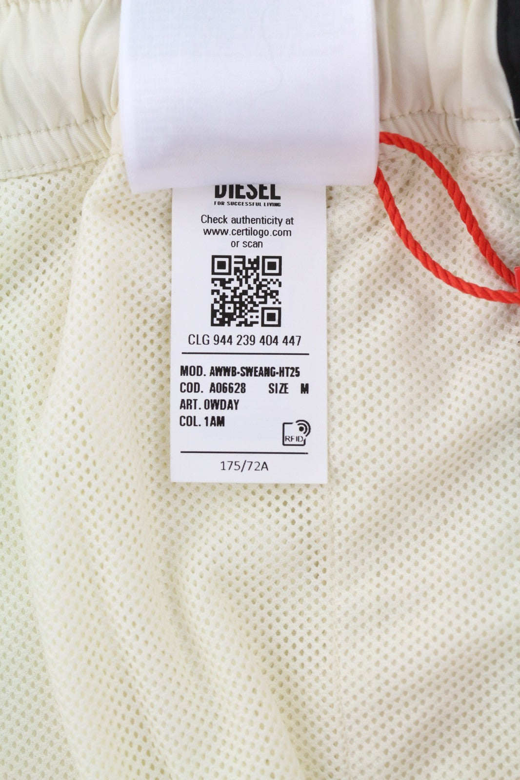 DIESEL AWWB-Sweang-HT25 Women's Trousers M Beige Mesh Jogger RRP175