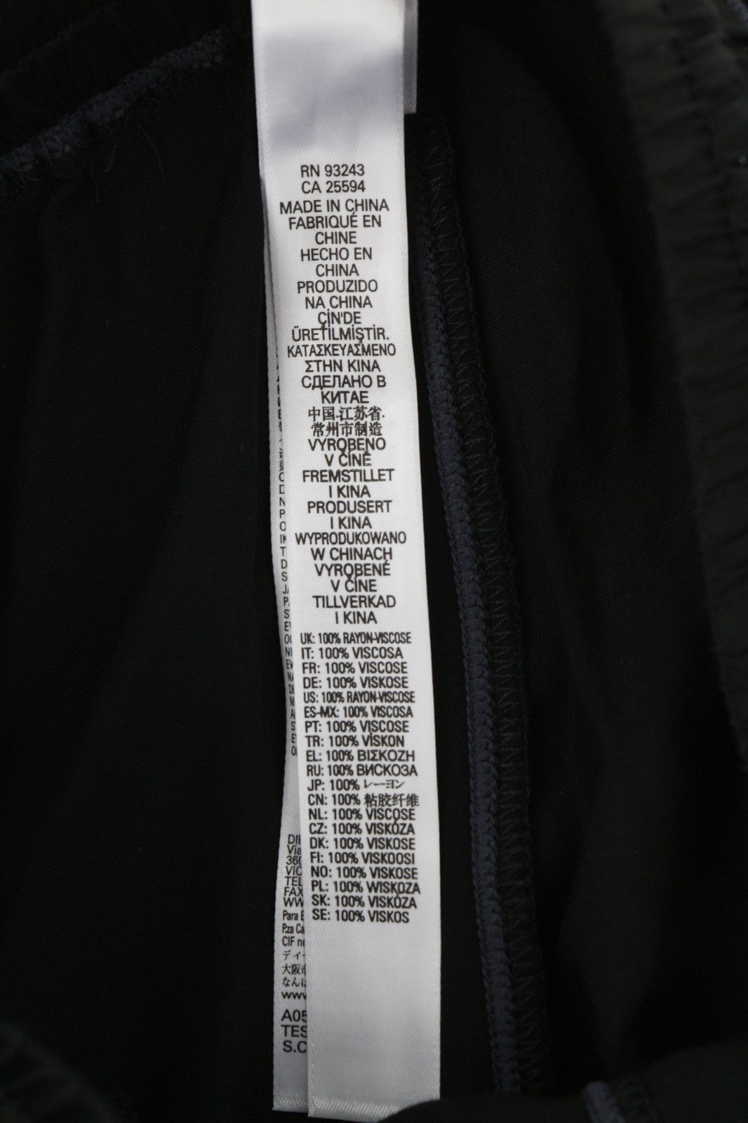 DIESEL UFLB-Tessy Women's Trousers 2XS Black Slim Sweat Fit Elastic Logo Waist