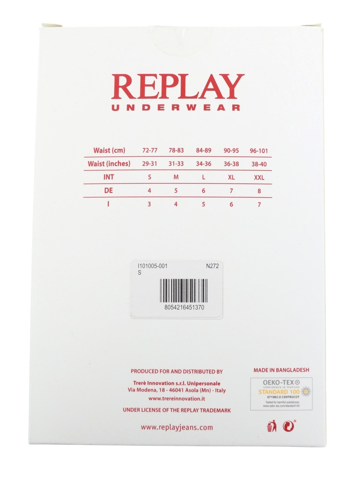 REPLAY Men Underwear S Grey Elastic Waist Logo Cotton Stretch Trunks 2 Pack