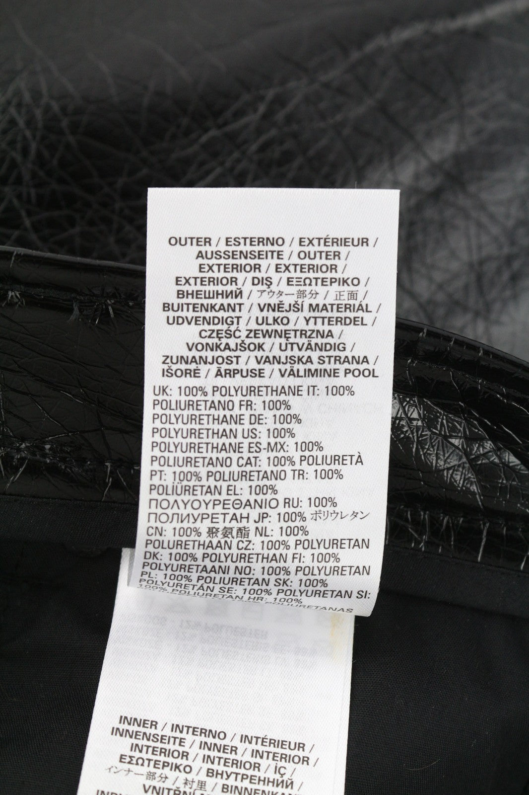 DIESEL P-Arcy Women's Trousers W27 Black Coated Slim Fit Shiny Zip RRP225