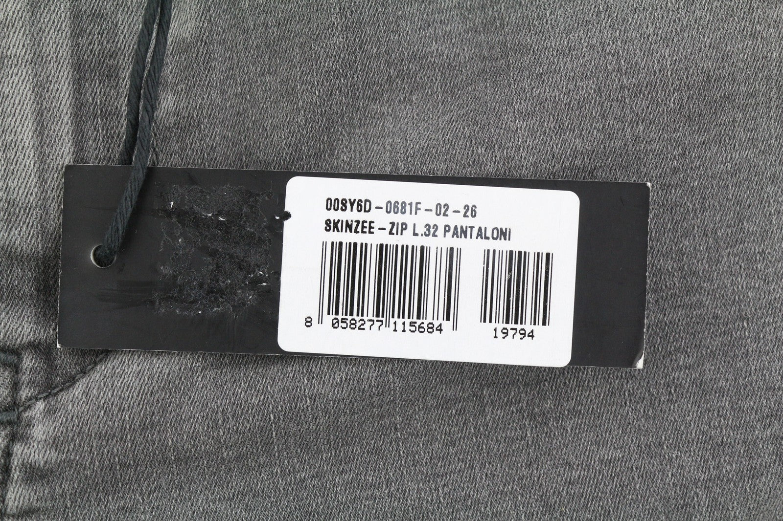 DIESEL Skinzee-Zip 0681F Women's Jeans W26/L32 Super Slim Skinny RRP180