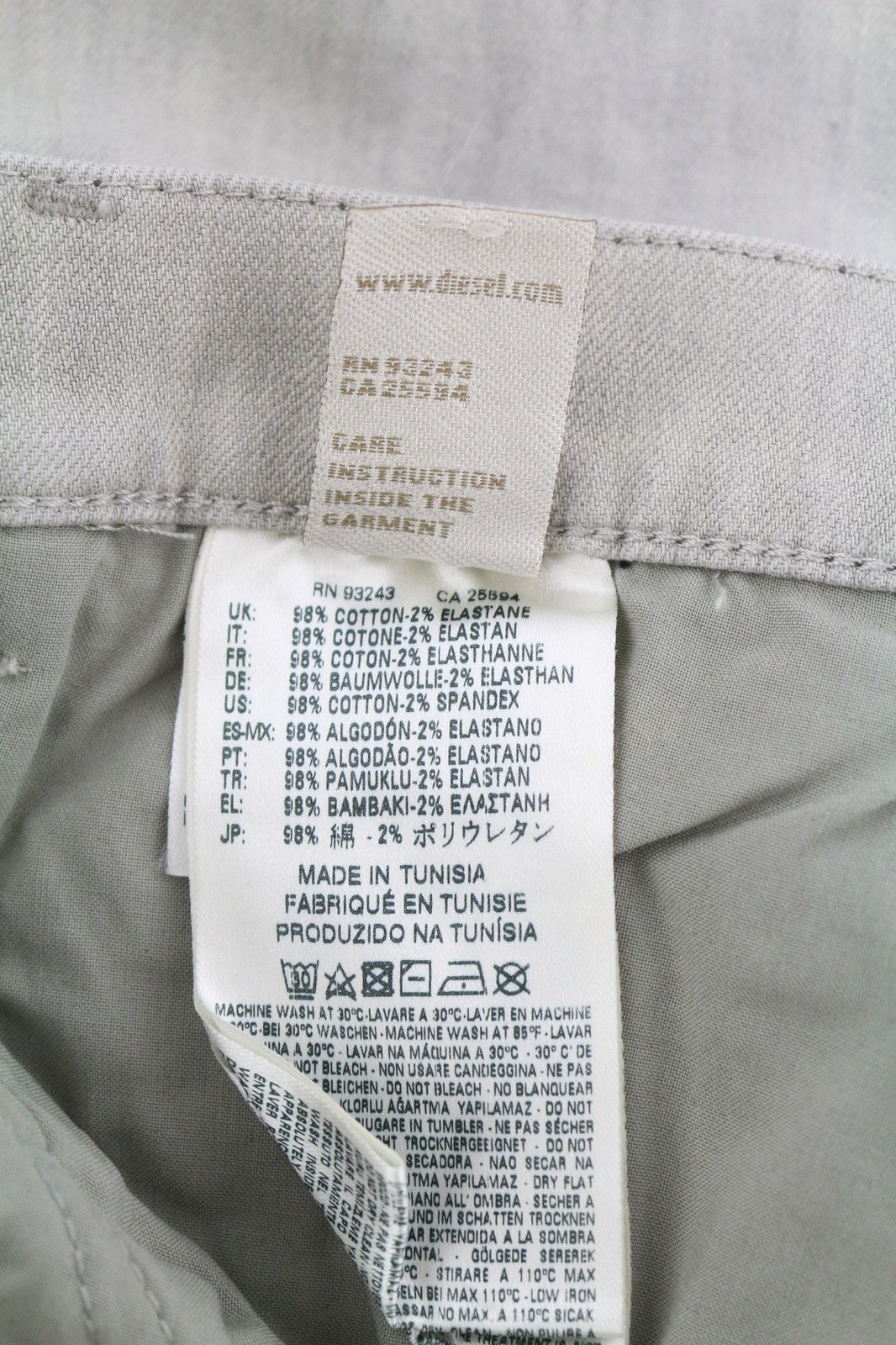 DIESEL D.N.A. Belthy 0676M Women's Jeans W29/L32 Straight Slim Low Waist RRP180