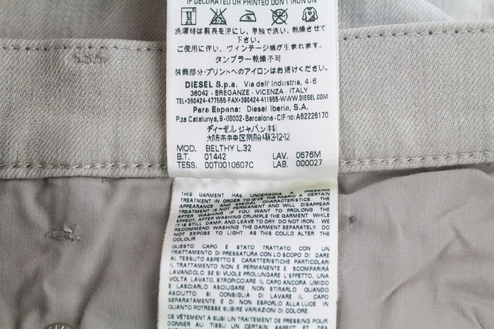 DIESEL D.N.A. Belthy 0676M Women's Jeans W29/L32 Regular Slim Straight RRP180