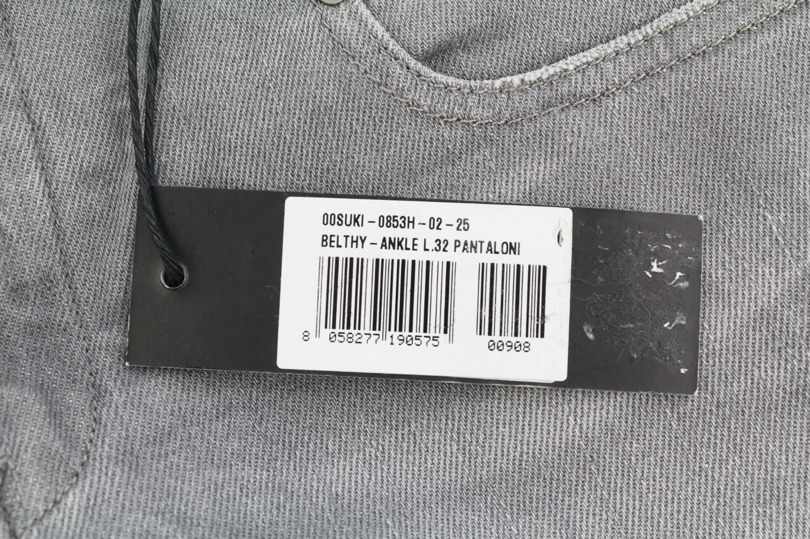 DIESEL Belthy-Ankle 0853H Women's Jeans W25/L32 Straight Slim Low Waist RRP200