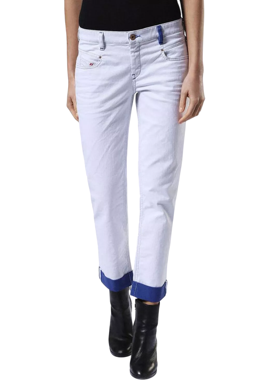 DIESEL Belthy Ankle-C1 0682M Women's Jeans W26/L32 Straight Slim Low Waist Fit