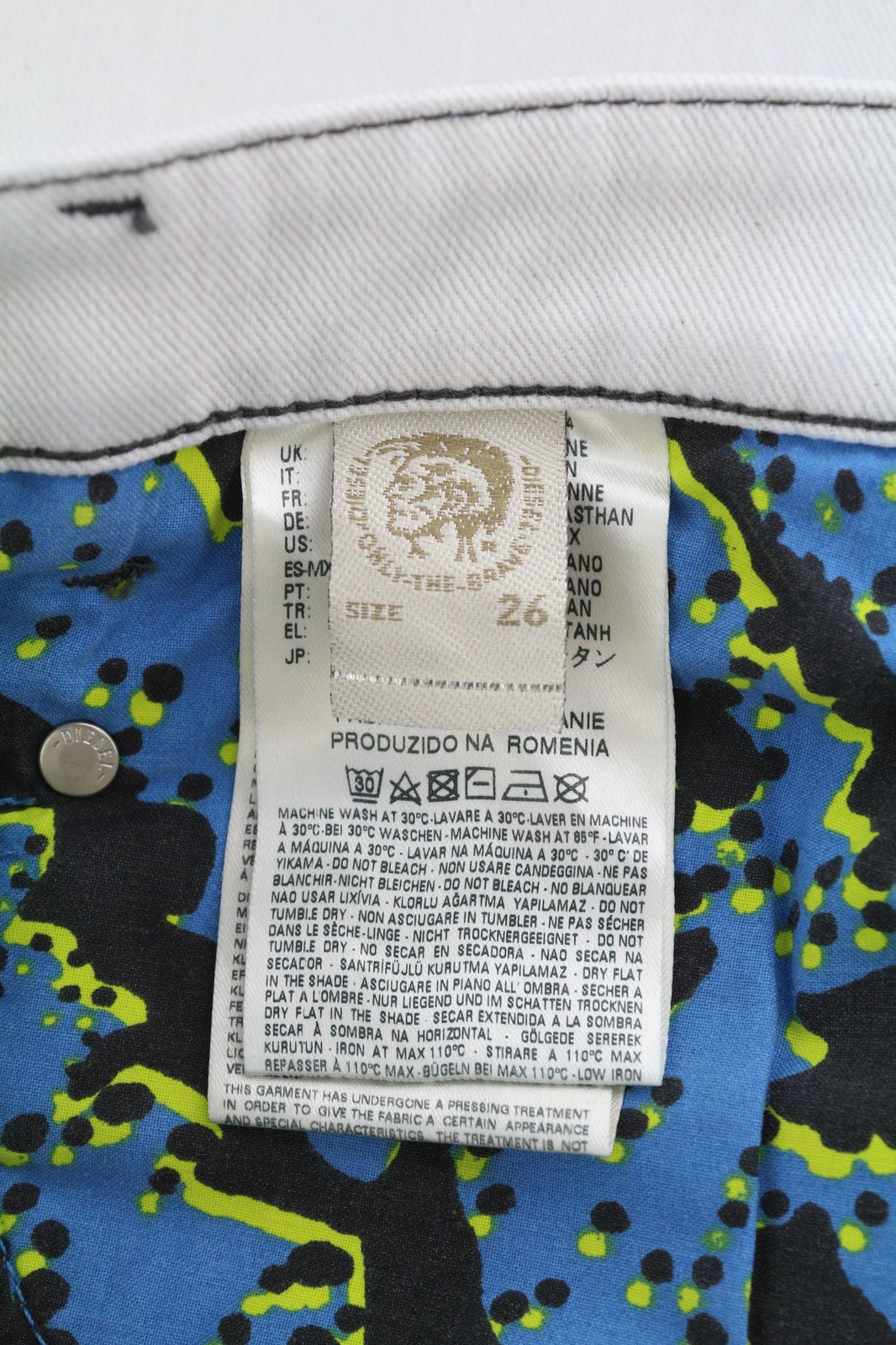 DIESEL Belthy Ankle-C1 0682M Women's Jeans W26/L32 Straight Slim Low Waist Fit