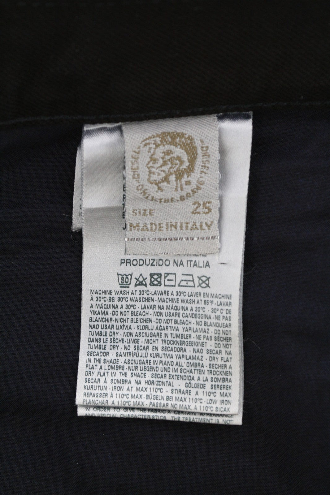 DIESEL Belthy 0856E Women's Jeans W25/L32 Straight Slim Low Waist Dark RRP250