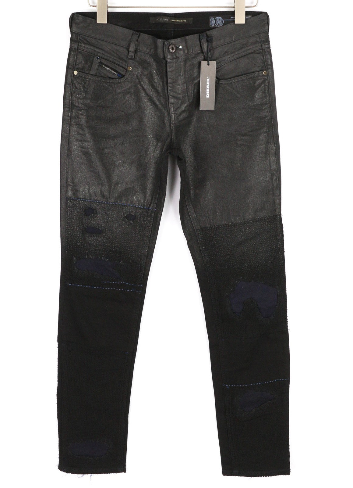 DIESEL Belthy 0856E Women's Jeans W28/L32 Straight Slim Low Waist Dark RRP250