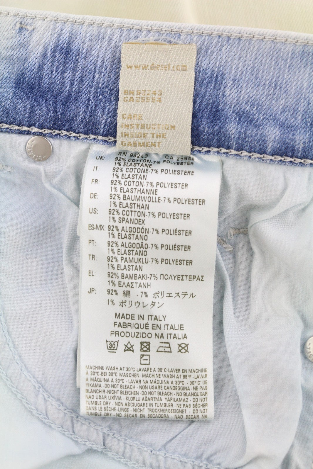 DIESEL D.N.A Sandy 0674A Women's Jeans W26/L32 Slim Straight Stretch Blue RRP190