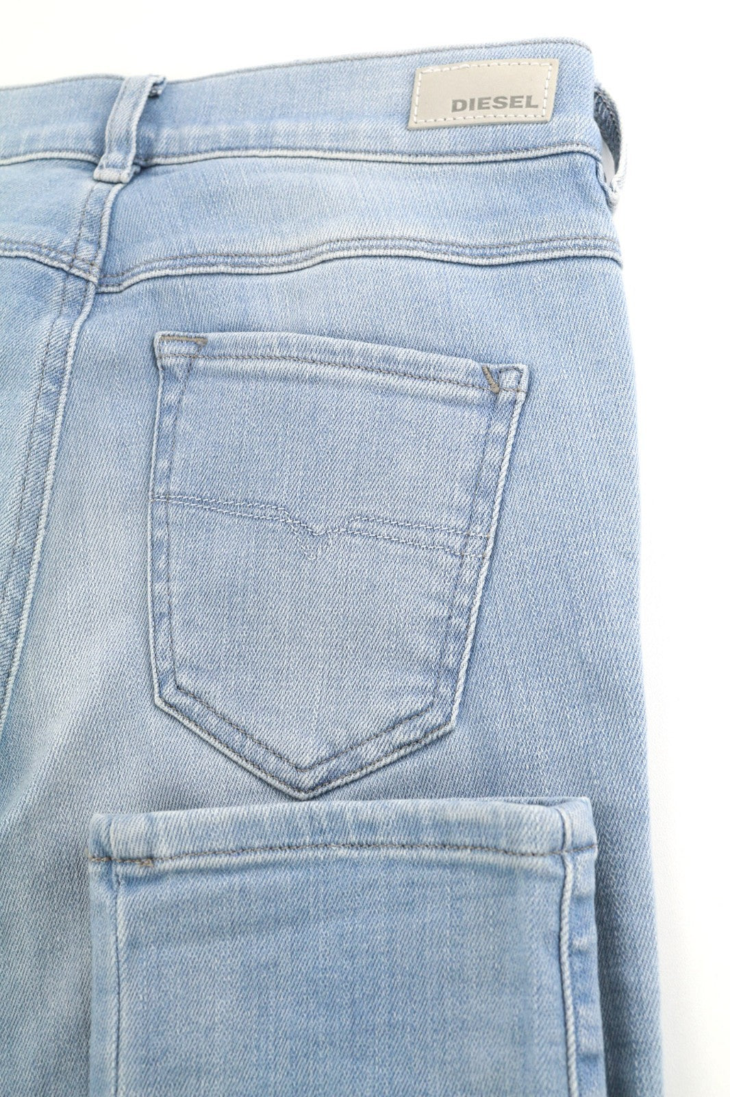 DIESEL Sandy 084EB Women's Jeans W24/L32 Slim Straight Regular Waist Blue Denim