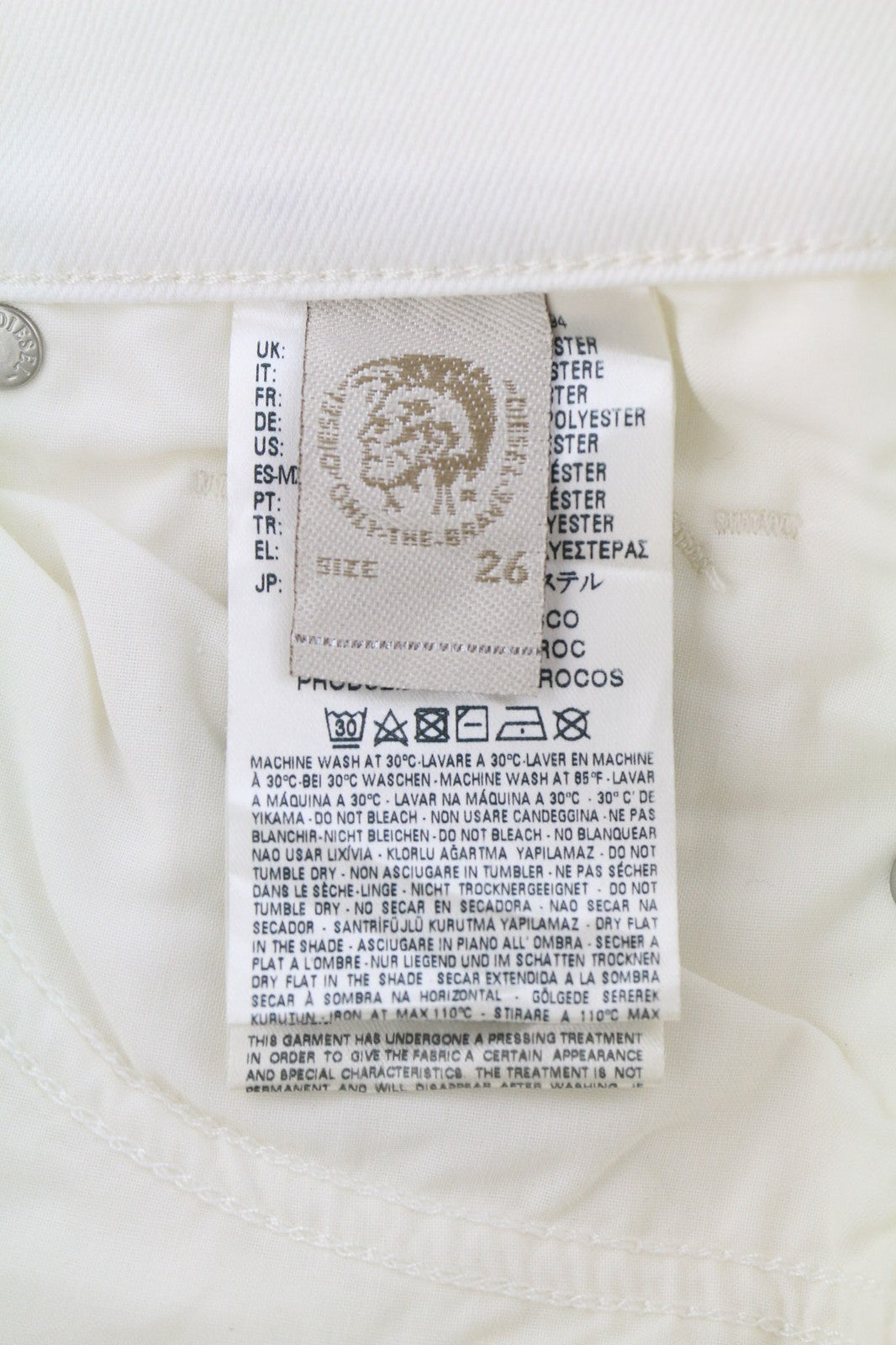 DIESEL Sandy-Kick 0Y84C Women Jeans W26/L32 Slim Straight Regular Waist RRP179