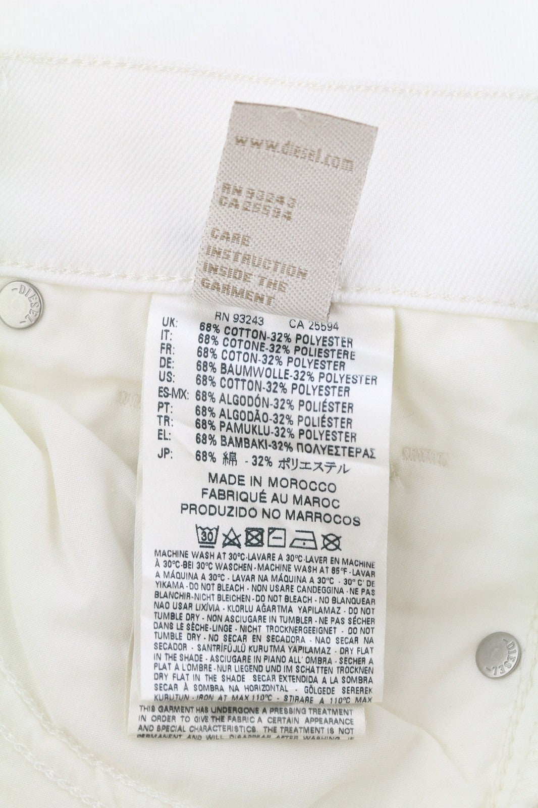 DIESEL Sandy-Kick 0Y84C Women Jeans W26/L32 Slim Straight Regular Waist RRP179