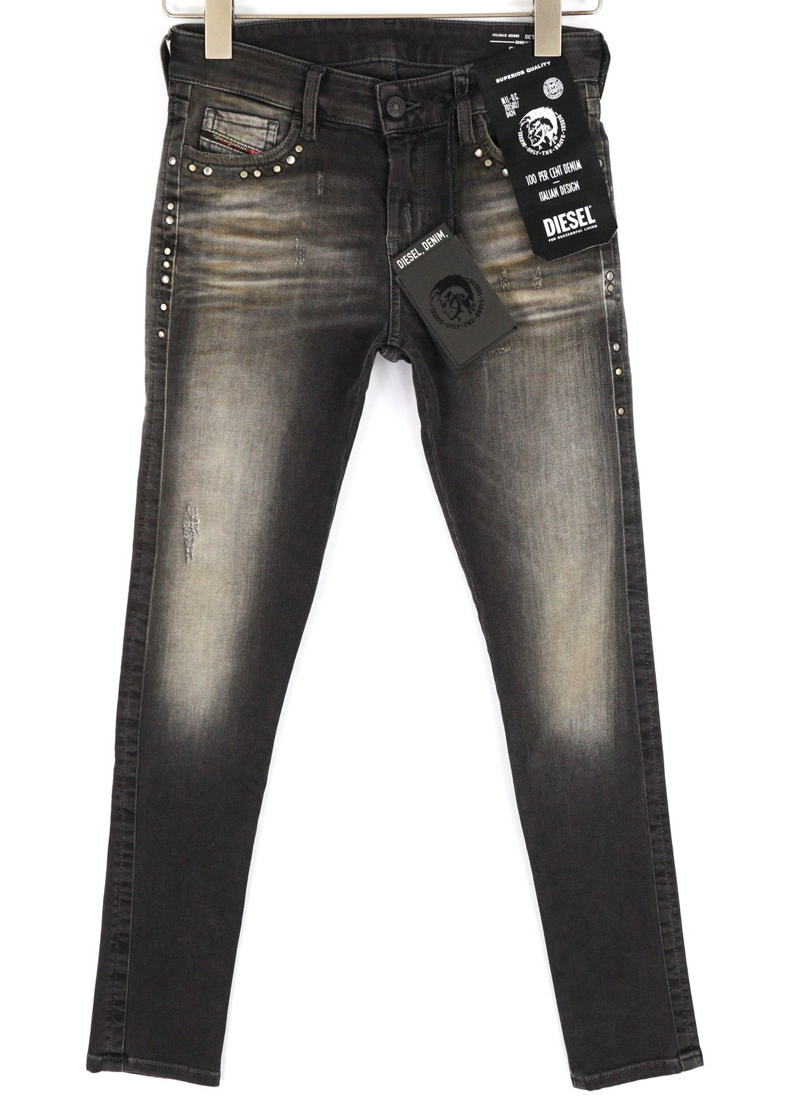 DIESEL Slandy 069QR Women Jeans W25/L30 Super Skinny Stretch Regular RRP140