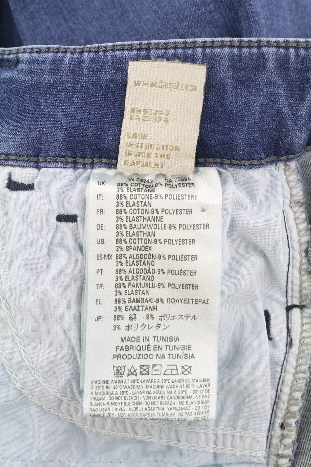 DIESEL Slandy 0681P Women Jeans W26/L32 Super Slim Skinny Stretch RRP155