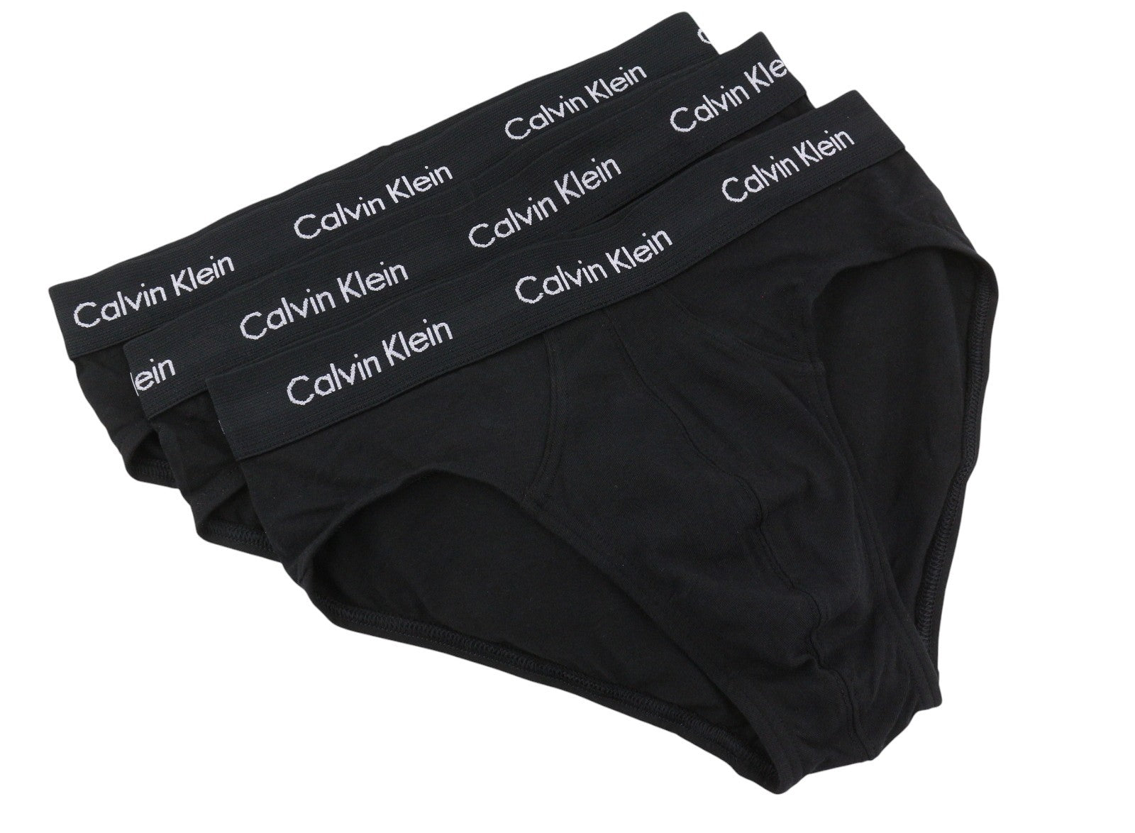 CALVIN KLEIN Men Underwear S Black Wicking Technology Cotton Stretch 3 Hip Brief