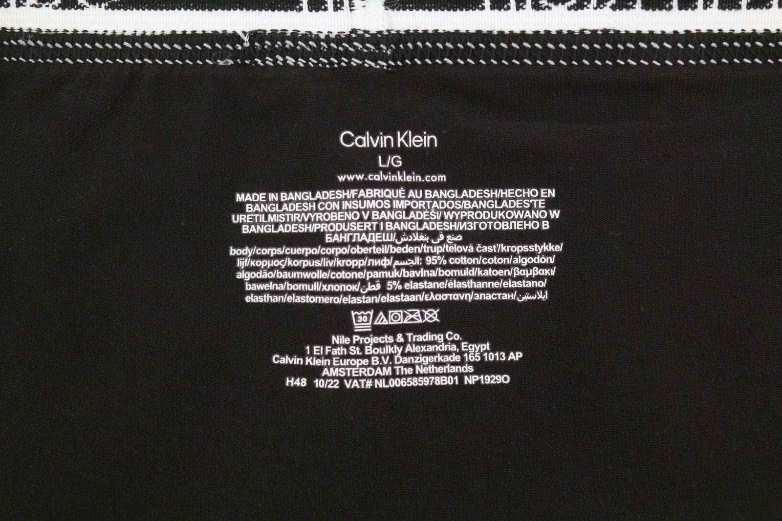 CALVIN KLEIN Men Underwear L Cotton Stretch Classic Fit Low Rise Trunk 2 Pack