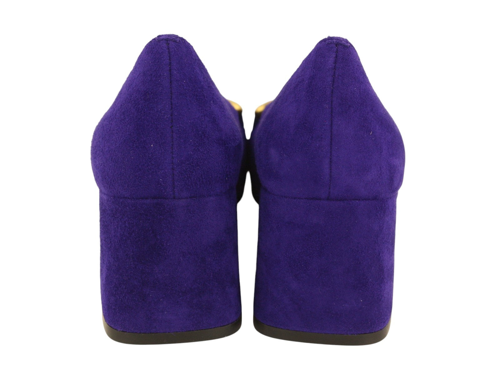 BIBI LOU Valencia Women Heels EU37 Blue Suede Leather Square Pumps RRP159