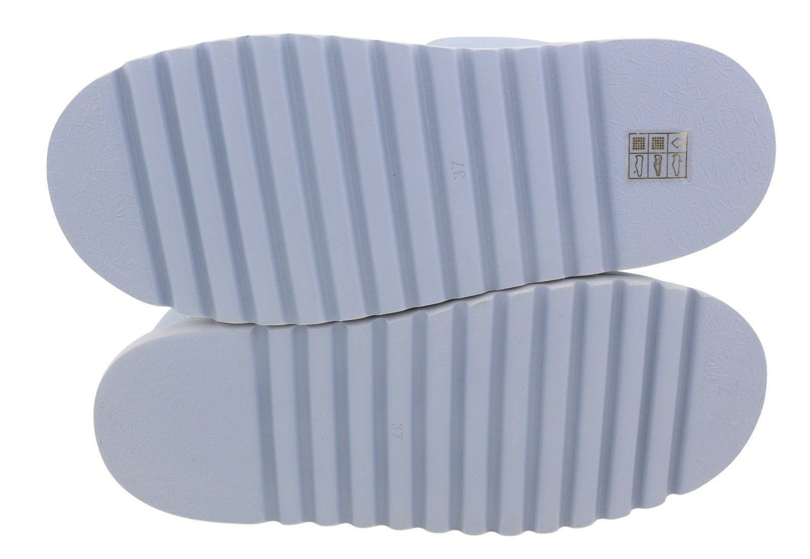 BIBI LOU Women Boots EU37 Light Blue Padded Quilted Ankle Winter RRP165