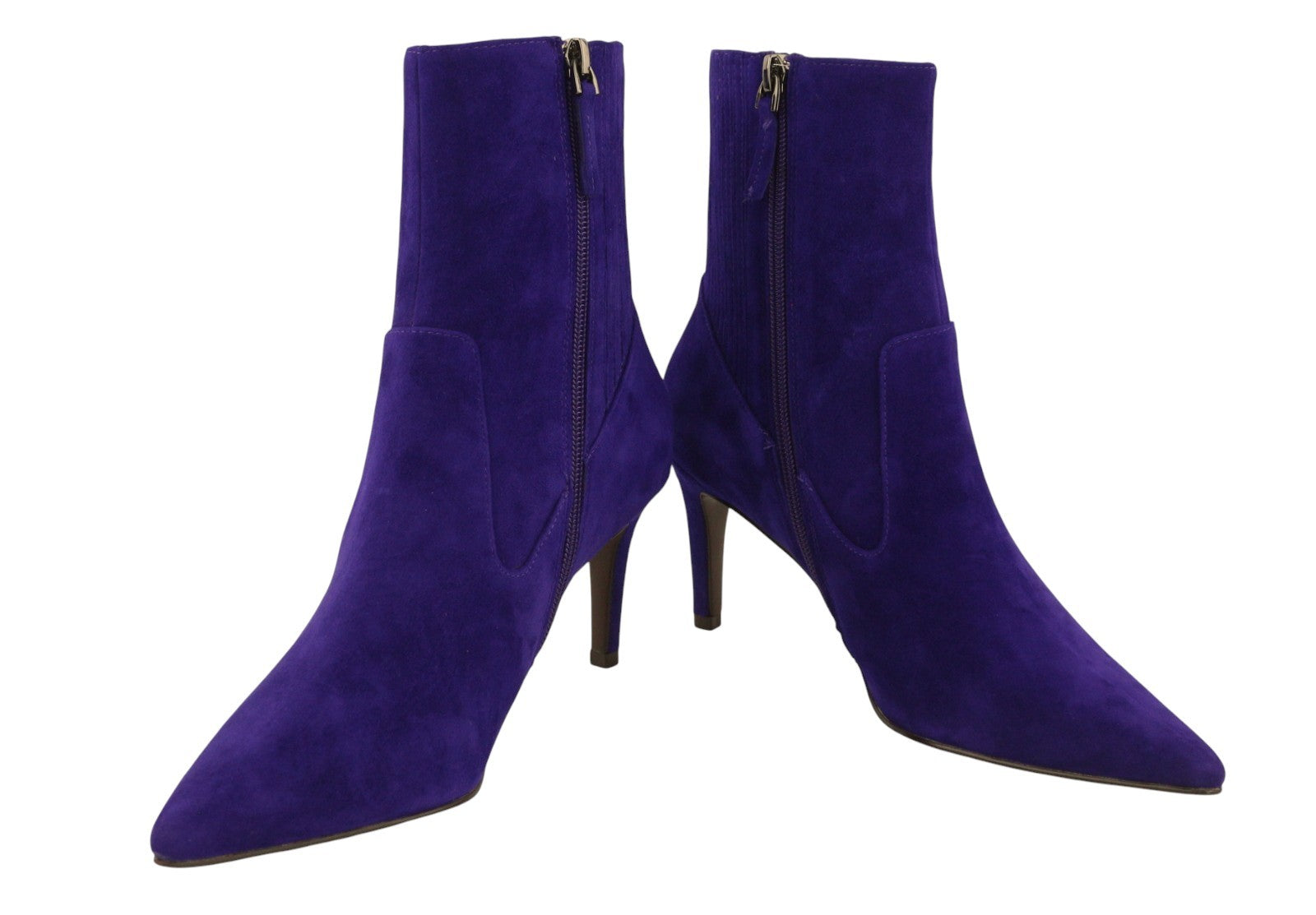 BIBI LOU Aurea Women Boots EU37 Blue Suede Leather Pointed Toe HeelsRRP199