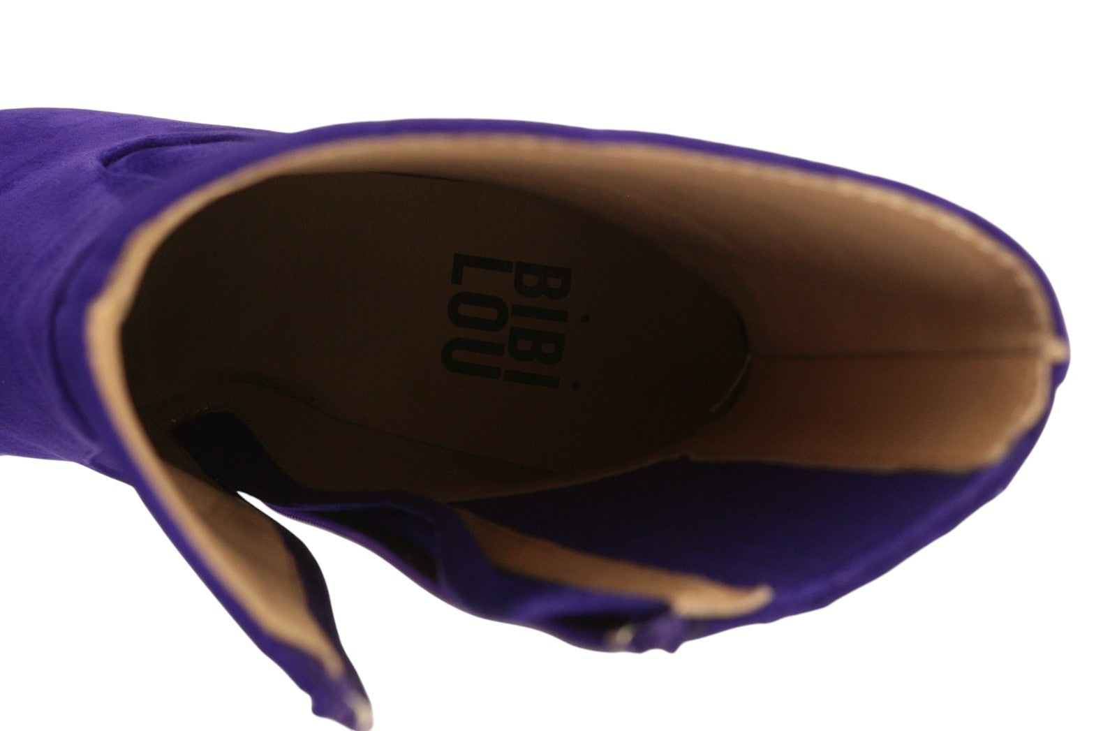 BIBI LOU Aurea Women Boots EU37 Blue Suede Leather Pointed Toe HeelsRRP199