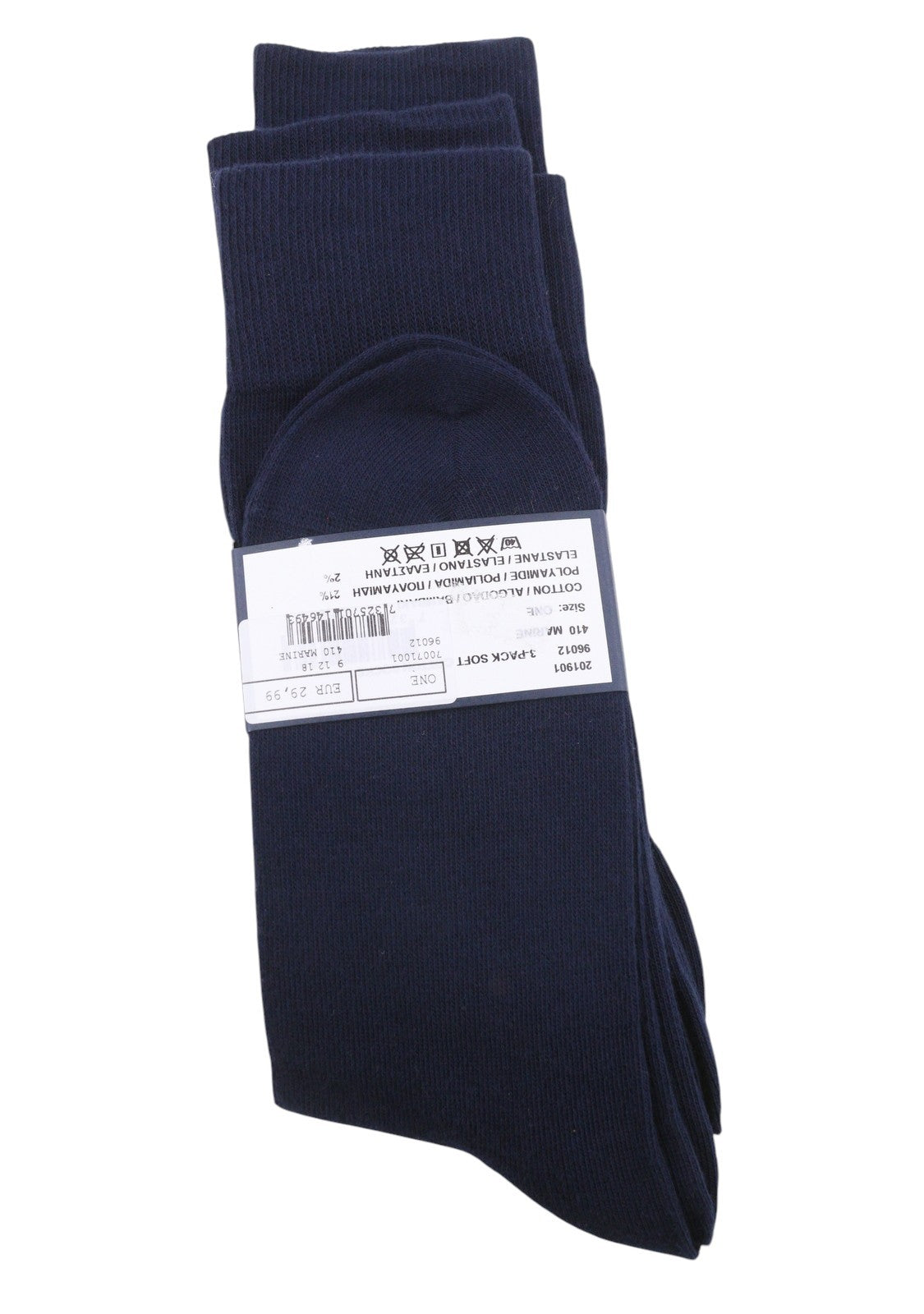 GANT 3-Pack Soft Men Socks OS Marine Cotton Blend Tight-Knit Stretch Unisex