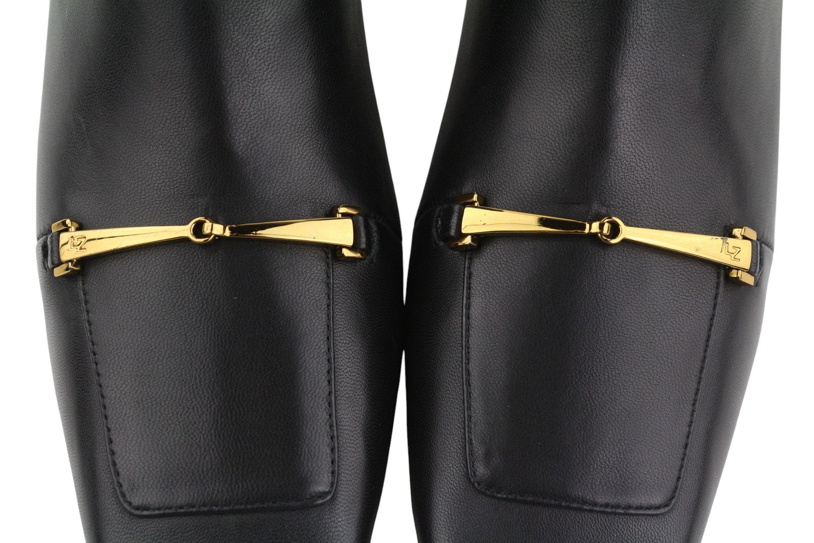 LOLA CRUZ Lorey Women Boots EU41 Black Leather Square Toe Ankle Heels Zipper