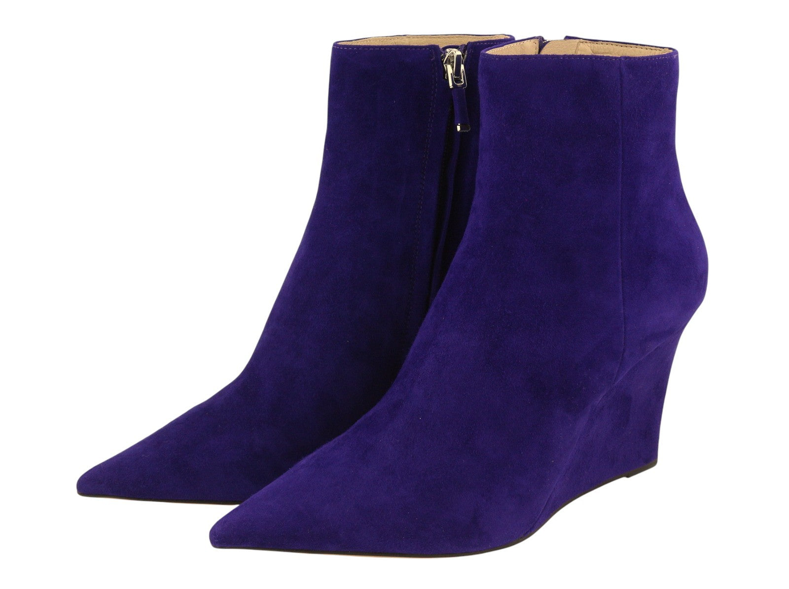 LOLA CRUZ Renes Women Boots EU38 Blue Suede Leather Platform Heel Pointed RRP245