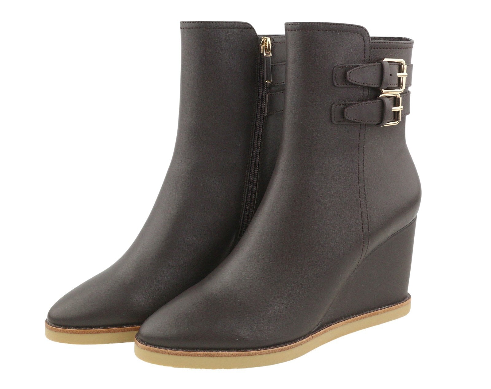 LOLA CRUZ Dana II Women Boots EU40 Brown Leather Platform Heel Pointed Toe