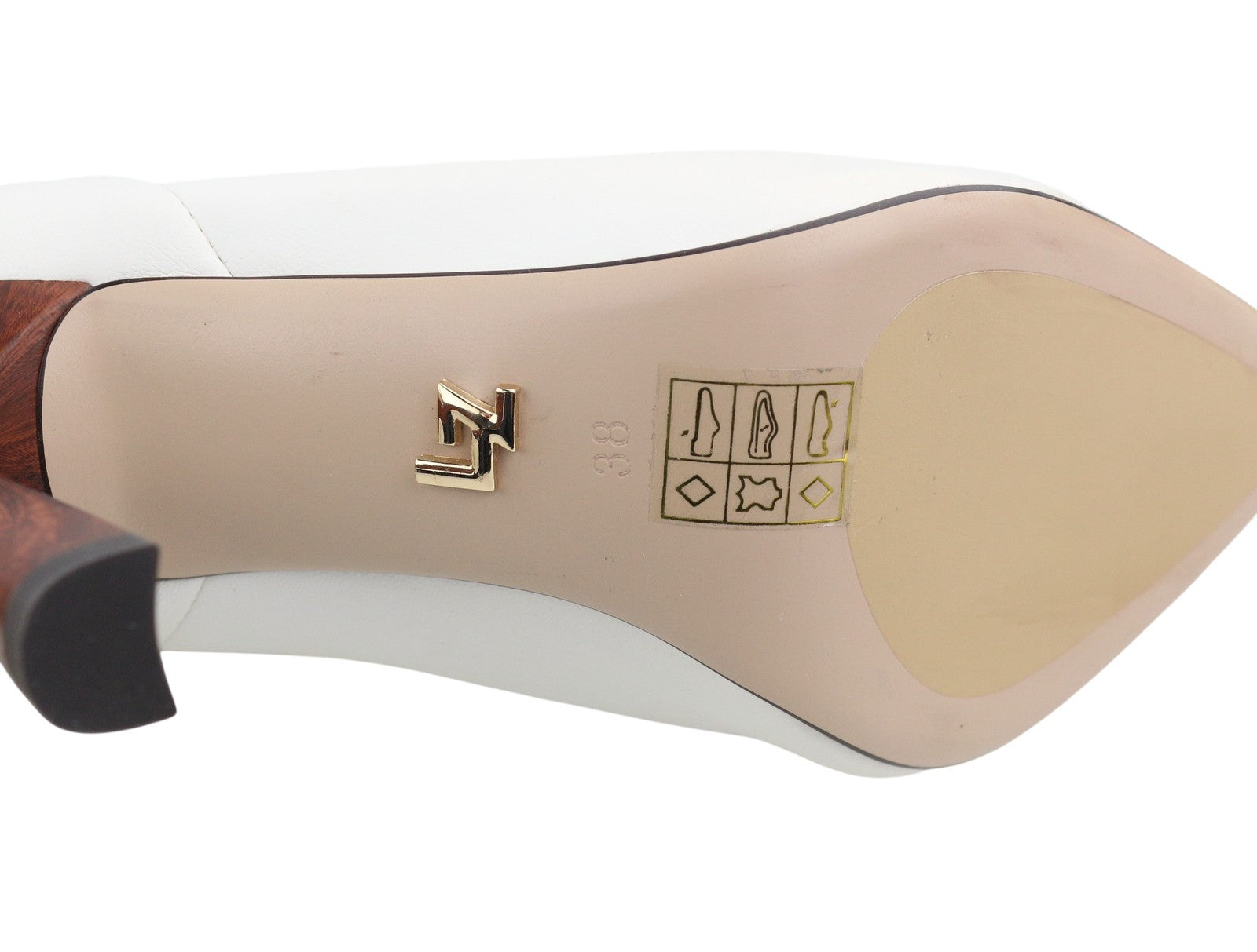 LOLA CRUZ Naf Women Boots EU38 White Eco Leather Pointed Toe High Heel RRP285