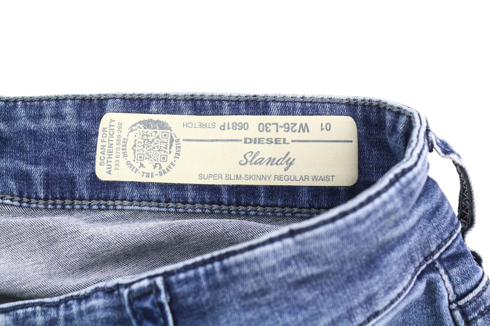 DIESEL Slandy 0681P Women's Jeans W26/L30 Skinny Super Slim Stretch RRP155