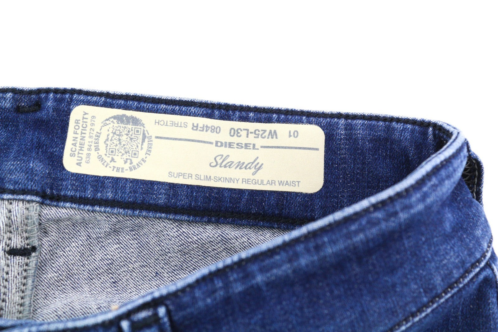 DIESEL Slandy 084FR Women's Jeans W25/L30 Super Slim Skinny Stretch Mid Waist