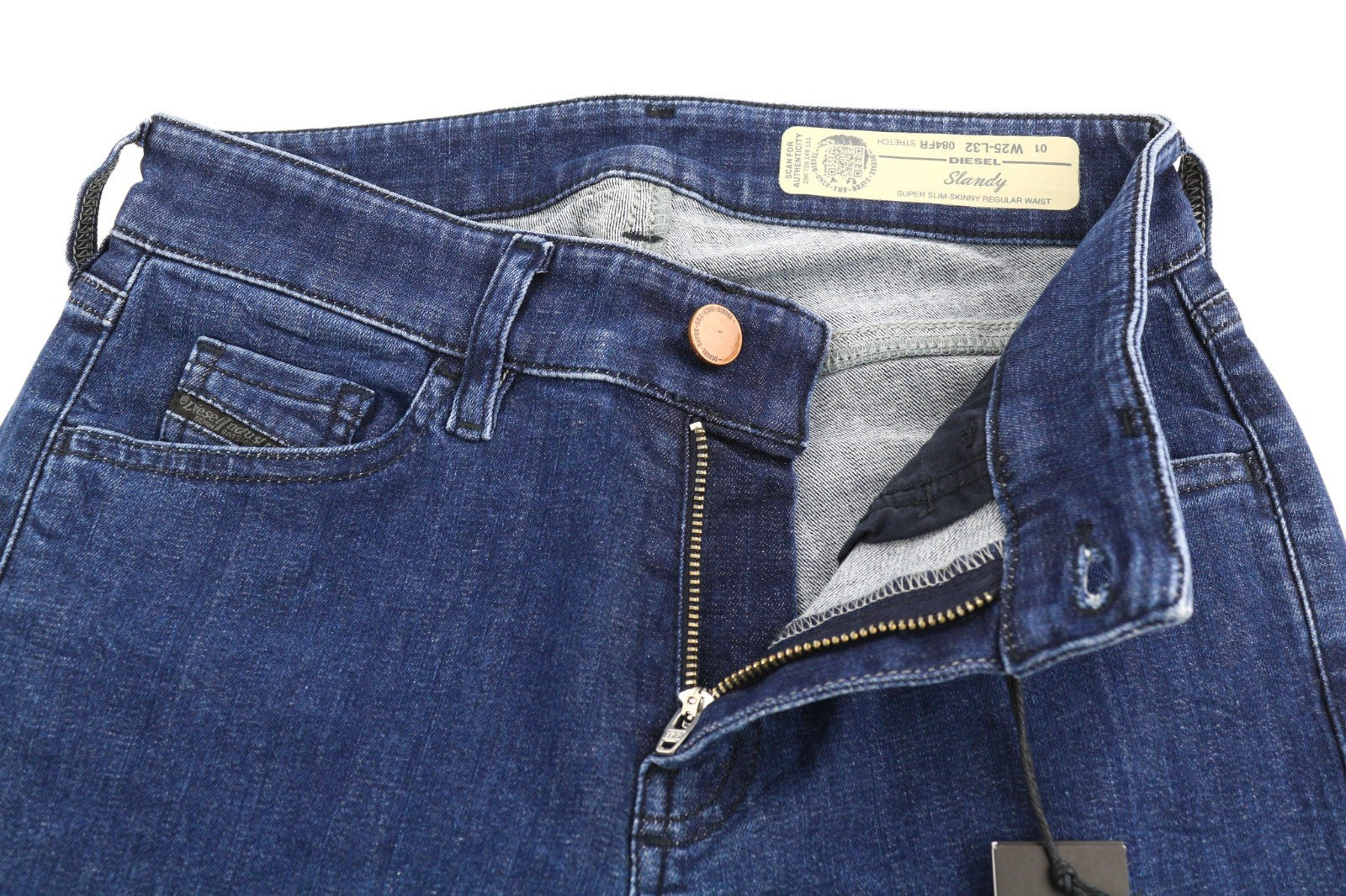DIESEL Slandy 084FR Women's Jeans W25/L32 Super Slim Skinny Stretch Regular