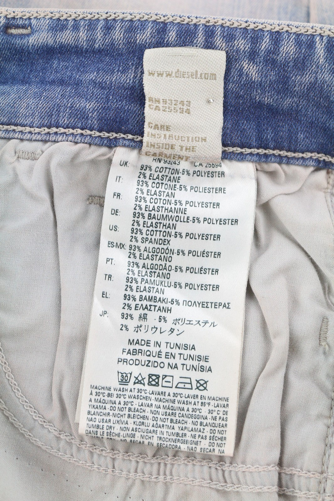 DIESEL Slandy 084CQ Women's Jeans W25/L32 Super Slim Skinny Stretch RRP155