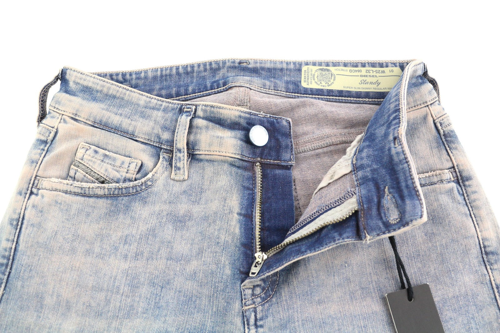 DIESEL Slandy 084CQ Women's Jeans W25/L32 Super Slim Skinny Stretch RRP155