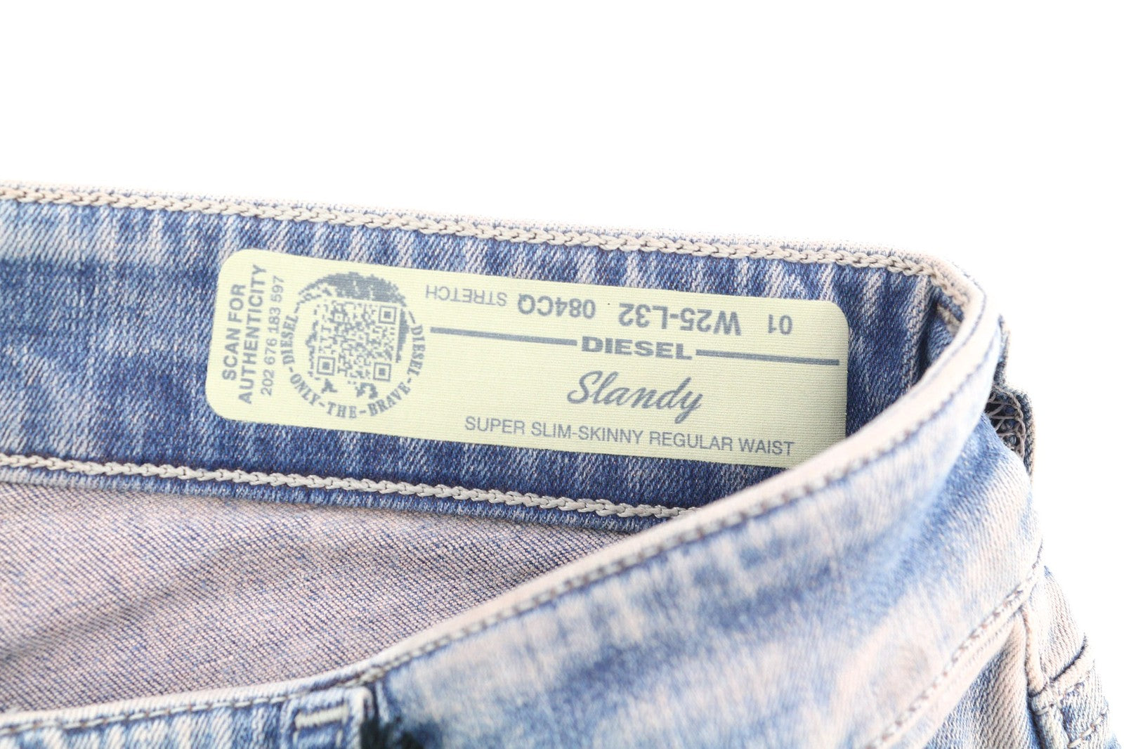 DIESEL Slandy 084CQ Women's Jeans W25/L32 Super Slim Skinny Stretch RRP155