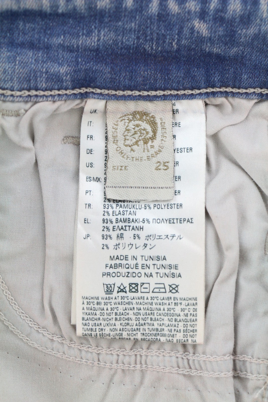 DIESEL Slandy 084CQ Women's Jeans W25/L32 Super Slim Skinny Stretch RRP155