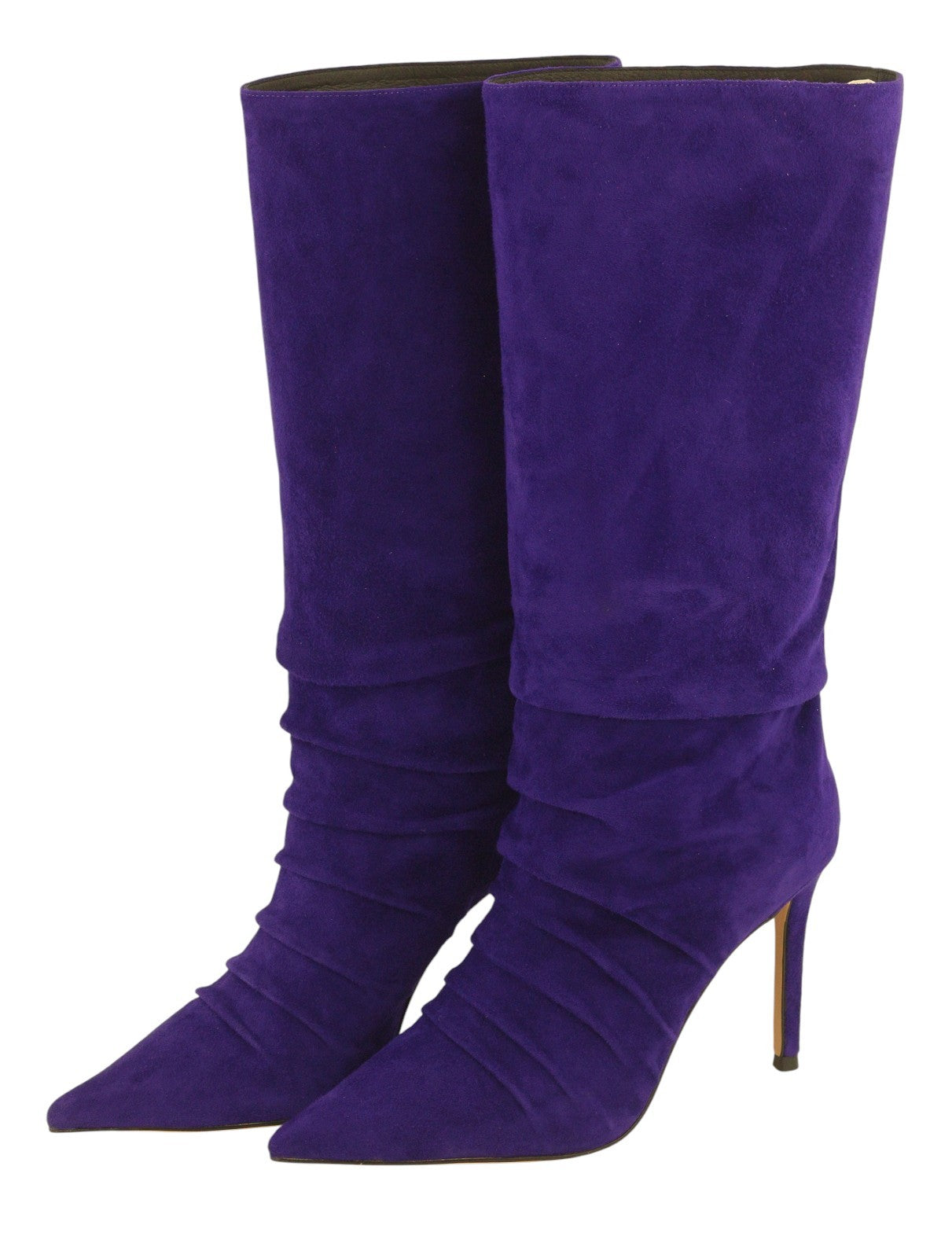 LOLA CRUZ Fayet Women Heels EU36 Blue Suede Leather Crinkled Effect RRP377