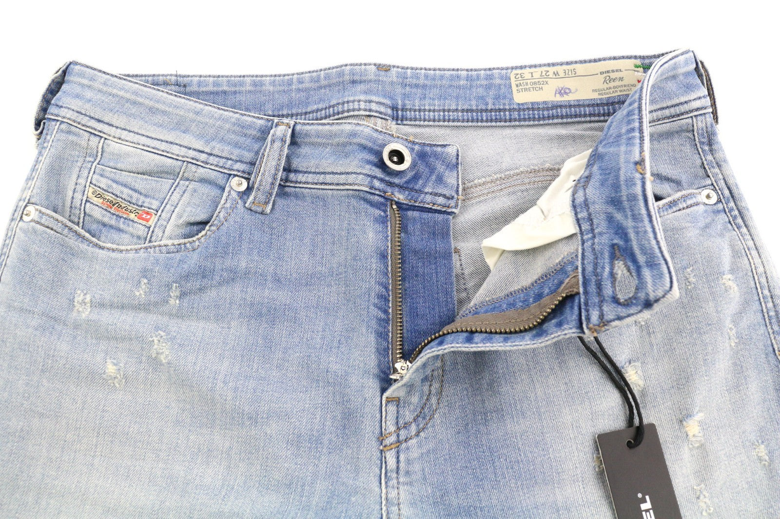 DIESEL Reen 0852X Women's Jeans W27/L32 Boyfriend Fit Regular Stretch RRP179