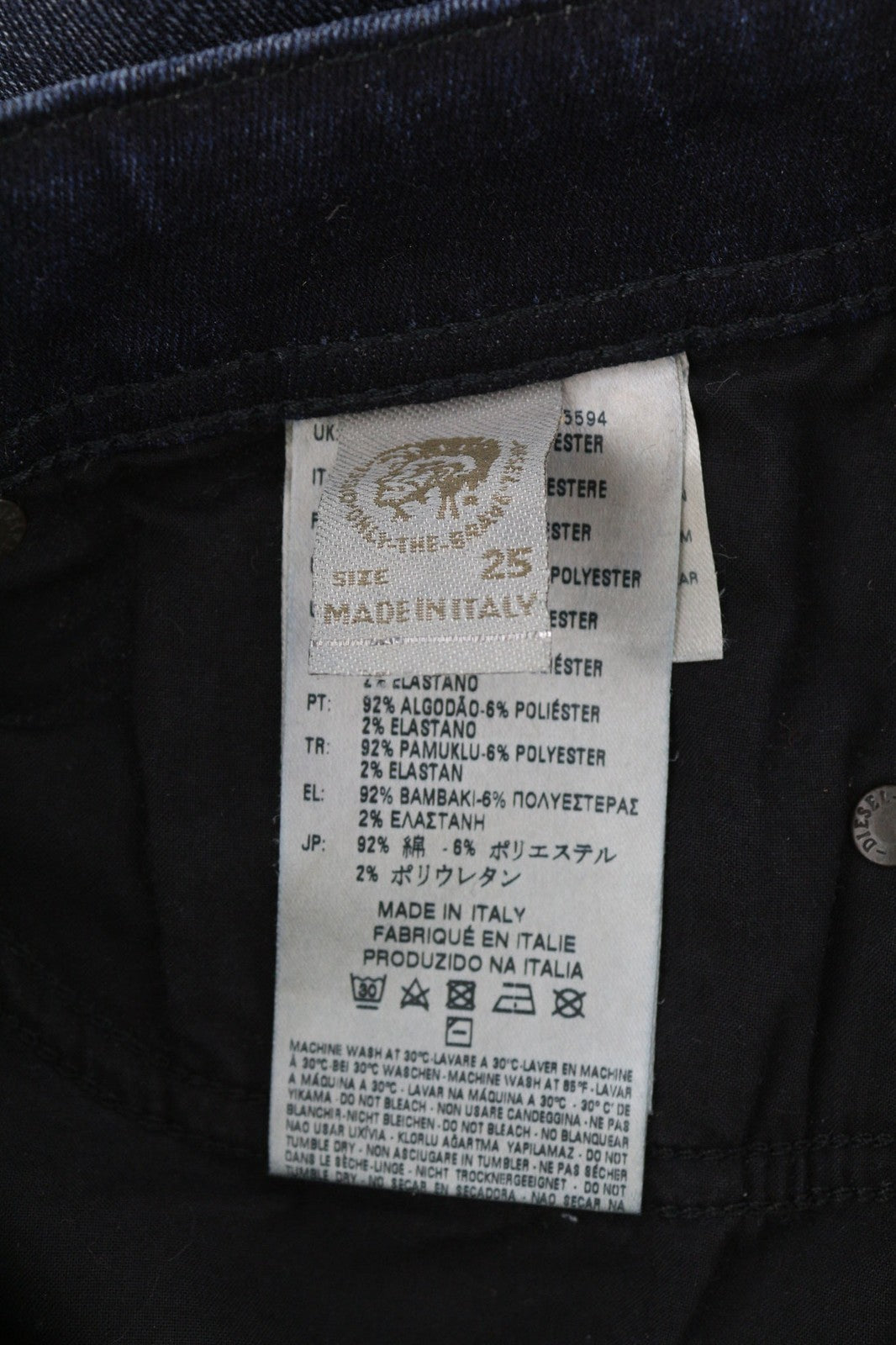 DIESEL D.N.A. Reen 0844T Women's Jeans W25/L30 Straight Regular Waist RRP200