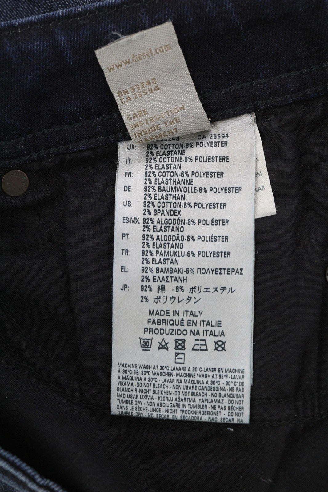 DIESEL D.N.A. Reen 0844T Women's Jeans W25/L30 Straight Regular Waist RRP200